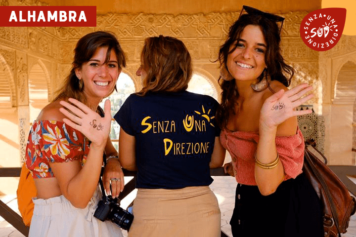 Paola, Giulia e Carolina per la splendida foto di #SalutiSUD2018 da Alhambra.